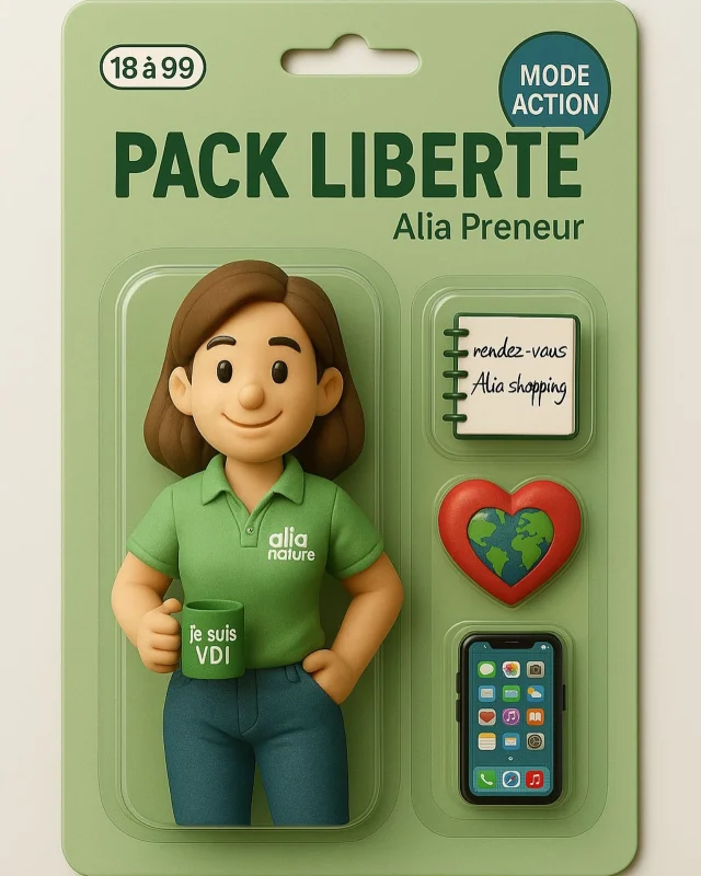 Prêt.e à passer en MODE ACTION ? 💼💪🚀🎬🎥

⁉️ Et si la prochaine figurine d’Alia Nature, c’était toi ? 🌱✨
🦸‍♀️🦸Chez Alia Nature, chaque VDI est un.e héros du quotidien : organisé.e, connecté.e, plein.e d’énergie et toujours prêt.e à partager les bienfaits de la nature 🍃🌱🪴

🧳Le kit parfait ? Un agenda 🗓️ pour planifier tes rêves, un téléphone 📱 pour créer du lien et développer ton réseau, une tasse pour savourer chaque victoire ✌️ (et déguster nos thés et infusions @astheya_officiel )… et surtout, le sourire de celui/celle qui a choisi la liberté ✨🟢💸✈️

Rejoins l’aventure Alia Nature et deviens, toi aussi, une figurine légendaire, le personnage principal de ta propre histoire 💚🎥🍿🎤

#AliaNature #starterpacks #GirlBoss #Entrepreneuse #VDIIndépendante #AliaPreneur #venteadomicile #venteàdomicile #venteenreunion #marketingdereseau #motivee #autaquet
